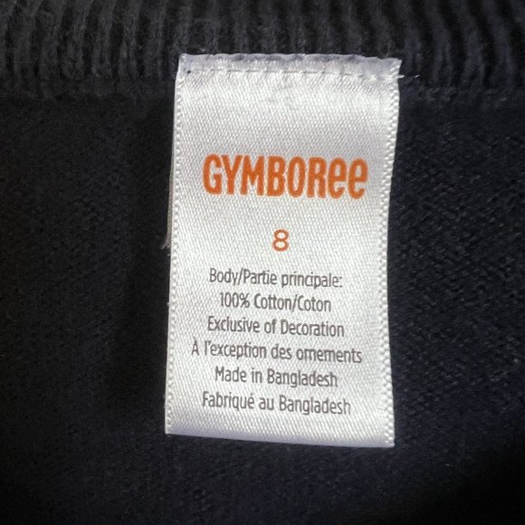 Gymboree Girls' Prep Head of the Class Apple Cardigan, Tidal Navy, Size 8 - Picture 5 of 6